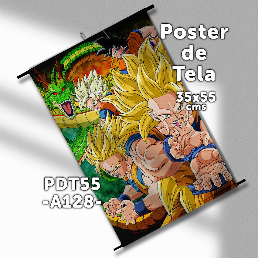 Posters de tela Anime Dragon Ball 35x55cms
