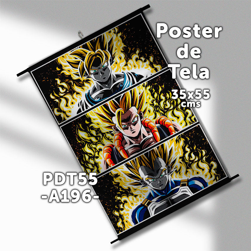 Posters de tela Anime Dragon Ball 35x55cms