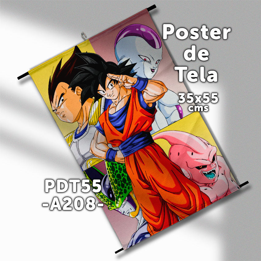 Posters de tela Anime Dragon Ball 35x55cms