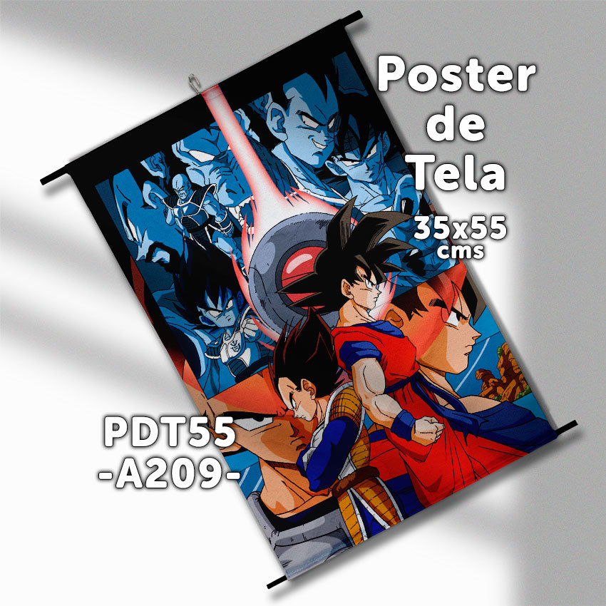 Posters de tela Anime Dragon Ball 35x55cms