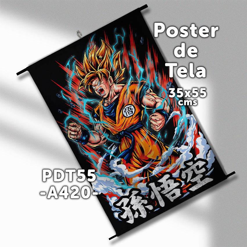 Posters de tela Anime Dragon Ball 35x55cms
