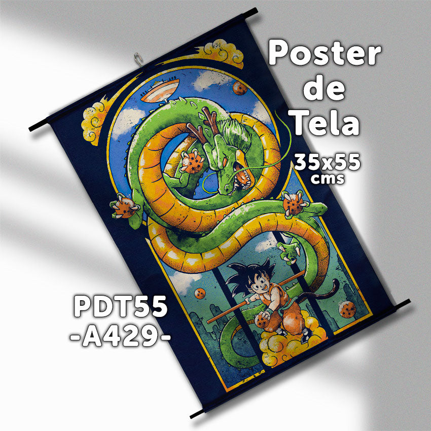 Posters de tela Anime Dragon Ball 35x55cms