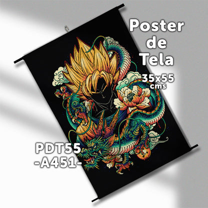 Posters de tela Anime Dragon Ball 35x55cms