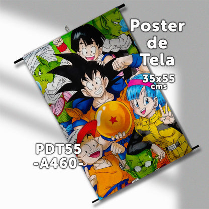 Posters de tela Anime Dragon Ball 35x55cms